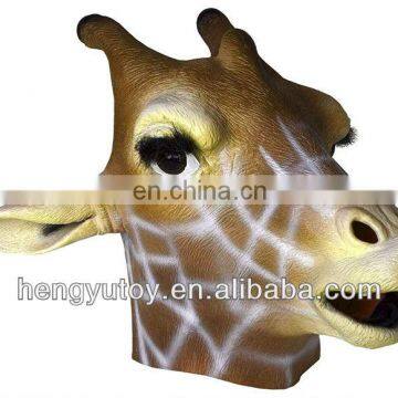 Eco-friendly realistic Adult size Deluxe Costumes Deer head Mask with eyelash