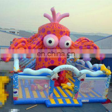 Cheap 2017 Octopus Yard Inflatable Amusement Park,Inflatable Fun City,Inflatable Playground For Kids