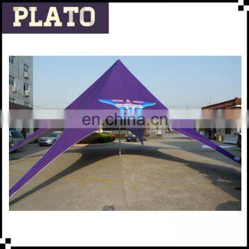 customized Large purple printed promotional single star tent for promotion