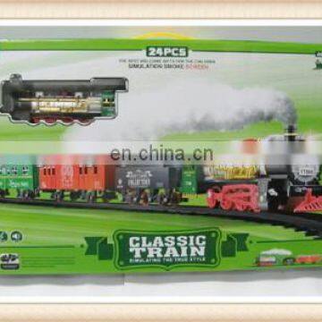 Hot sale kids big train toy with smoke