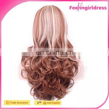 Cheap Curly Blonde 65cm Hair Wig