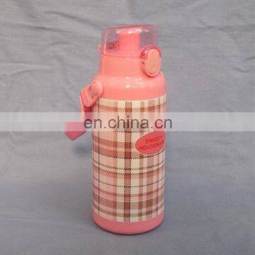 400ml plastic pink thermos bottle