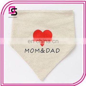 Wholesale good quality cute cotton baby bandan bib baby dribble bibs