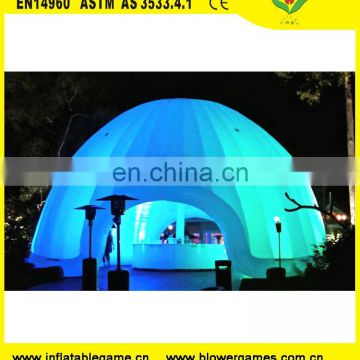 Event decoration exhibition promotion led light inflatable igloo dome tent