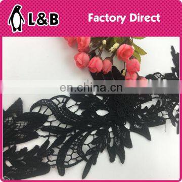 Black High Quality Embroidery Polyester Lace photo-4
