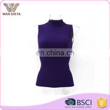 Fashion sleeveless design medium collar breathable slimming body shaper