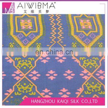 Printed 100% Silk Chiffon With Geometric Pattern