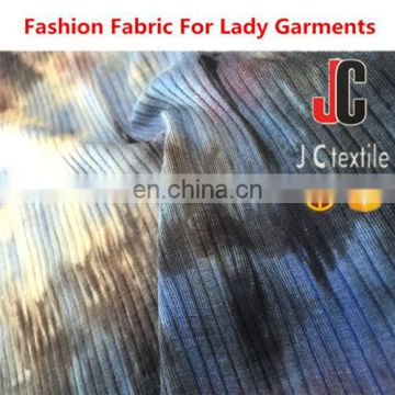 ShaoXing JC soft handfeel twill knit fabric 100 polyester knit fabric