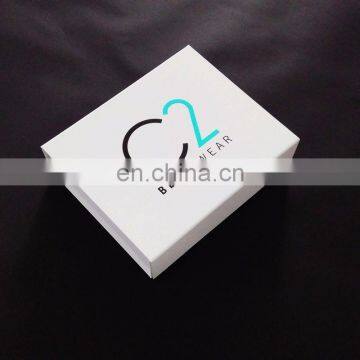 Matte White Magnet Closure Made For Brand Save Space Custom Printed Apparel Packaging Flat Packed Bikini Box photo-2