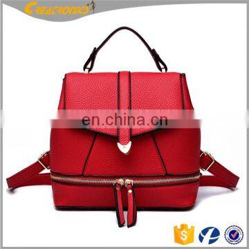 CR 80% Customer Repeat Order New Product Sales Well Cheap Rucksack for Young Girls Pink Color Womens Leather Purse Backpack photo-4