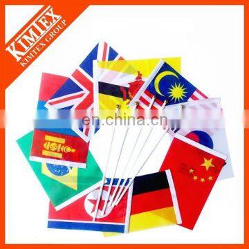 Cheap polyester custom hand flag