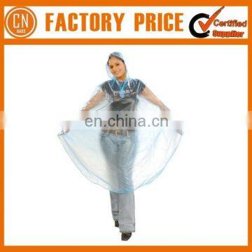 Promotional Gift Personal Lable Printed Transparent Disposable PVC Raincoat Women Poncho