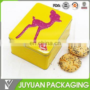 aluminum tin novelty cookie jar tin cookie box