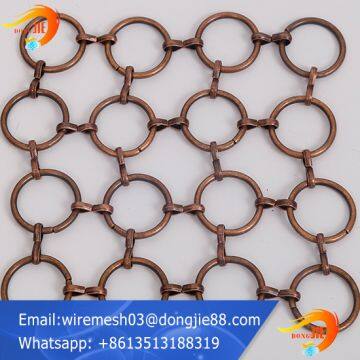 Decorative ring metal mesh for window screen maker