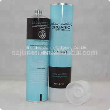 Collapsible Aluminum Cosmetic Packaging Tube