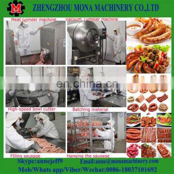 Automatic Hot Dog Making Machine/pork 1 to 3 Tons per Day Sausage Production Line Tel: 008618037101692