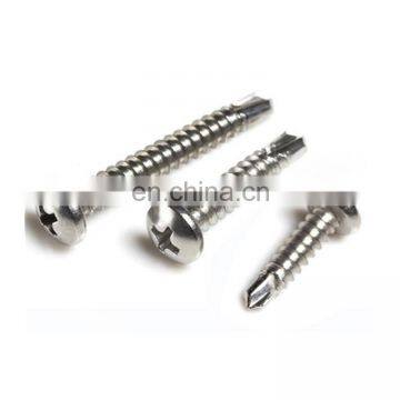 din stainless mushroom cap cross recessed sharp tails machine thread SS self-drilling Screw Fastener