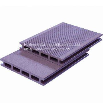 Length customized Surface grooved wpc crack-resistant decking hollow wpc outside decks outdoor decking wpc board