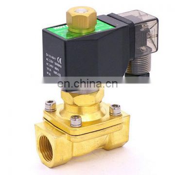 GOGO Normally open Brass high temperature steam 2 way solenoid electric valve for hot water 3/8 AC220V Orifice 15mm PTFE