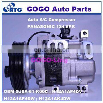 GOGO PANASONIC Auto A/C Compressor for MAZDA 3 6 OEM GJ6A-61-K00C ; H12A1AF4DV ; H12A1AF4DW ; H12A1AK4DW