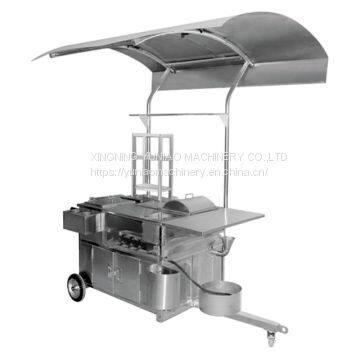 Multipurpose Commercial Stainless Steel Snack Food Cart Fast Food Truck photo-4