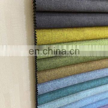 Sofa Fabric High Quality Upholster 100% Polyester Woven Trending Products Coating Sofa Linen Look Fabric