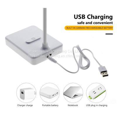LED Desk Lamp 3 Mode Color Lighting Adjustabale Brightness Rechargeable USB LED Reading Lamp Eye Protection Study Light photo-5