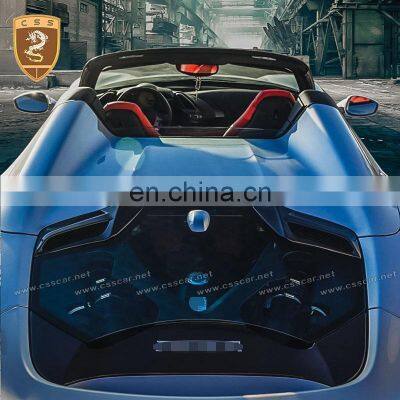 Carbon Fiber FRP Car Engine Hood Covers MISA Style Fits For Fer-rari 488 GTB Modification Auto Parts Engine Hood photo-5