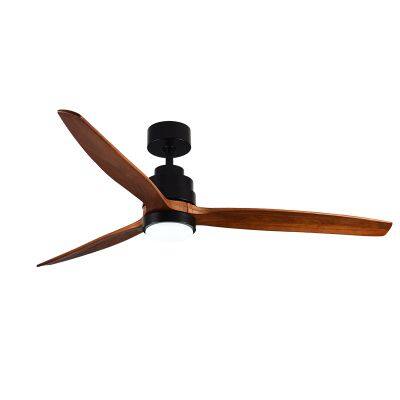 Modern Lamp Wood Chandlier Dimmable Iron Led Chandelier Fan Ceiling Fan Light photo-3