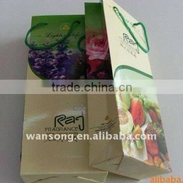 OEM Luxury Custom Wine Paper Bag Machine Price , Paper Bag Kraft