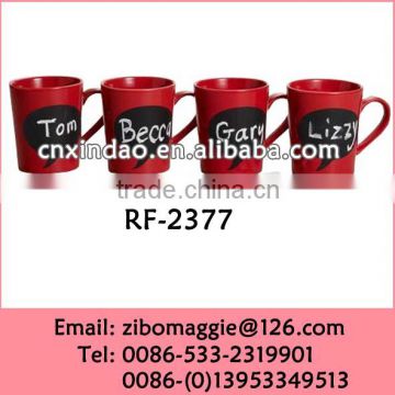 Hot Sale Promotional Memo Porcelain Mug with V Shape for Disposable Ceramic Soup Mug