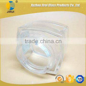 50ml Clear Square Glass Cream Jar With Lid photo-6