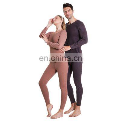 Manufacturer Christmas xmas sale Men's Pullover cozy underwear plus size 2-piece cloth winter top and pants