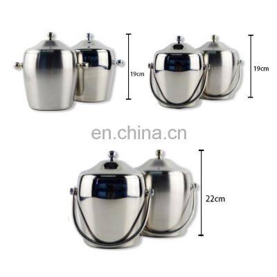 New Design Round Champagne Grey Goose Big Bar Mini Rose Gold Cube Gold Ice Bucket photo-2