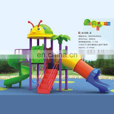 Outdoor children plastic slide the names of playground equipment