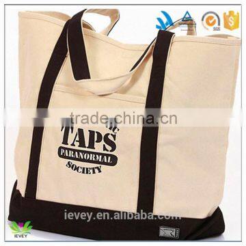 reusable long handle grocery strong cotton canvas bag