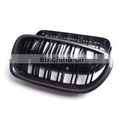 Front Grill for BMW F10 F18 M5 High Quality Carbon Fiber Single Slat Line Bumper Grill for BMW 5 Serious 2010-2017 photo-5