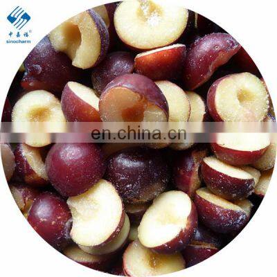 IQF Plum Halves Frozen for plum juice