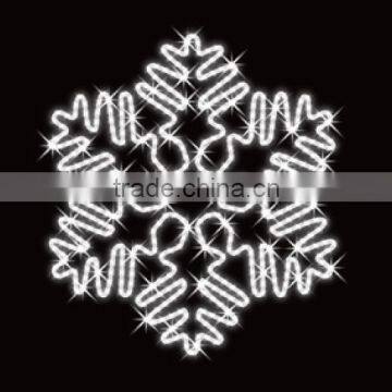 Beautiful led rope snowflake light decoration