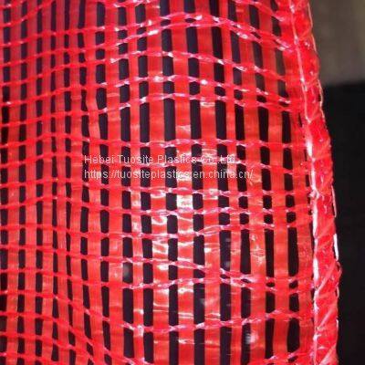 Plastic Tubular Woven Sack Bag for Firewood Drawstring Sack Packing Mesh Bag photo-5