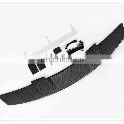 Glossy Carbon Fiber Electric Automatically Universal Rear Trunk Tail Boot Lid Car Spoiler wing For All Sedan Car