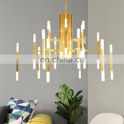 Nordic LED Chandelier Creative Pendant Light For Living Room Dinner Room Luxury Retro Led Ceiling Hanging Lamp