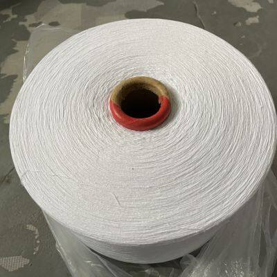 ne8s bleached white recycled cotton yarn for knitting to Ukraine market