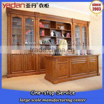 2016 New Style Bookcase With Study Table and Glass Door Model Made in China Quality Choice photo-5