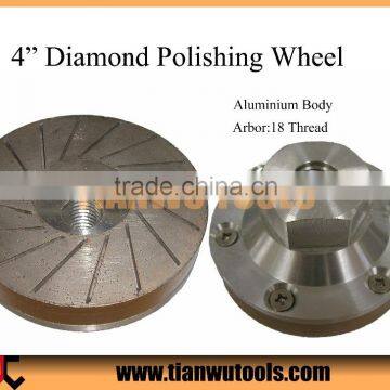 4" Diamond Grinding Disk with Magnetic Suction 36#\60# Rigid Tornado Wheels