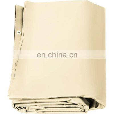 Custom Made Retractable 18oz 610gsm Solid Pvc Tarpaulin Swimming Pool Cover photo-3