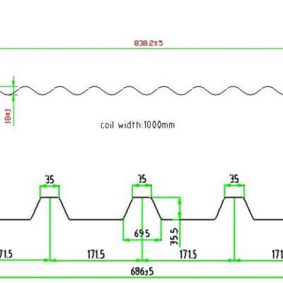 Roof Tile Wall Panel Color Steel Sheet Double Layer Roll Forming Machine photo-3