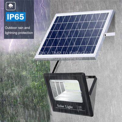 A HUAPAI Waterproof Ip65 Integrated Outdoor ABS Floodlight Lamp Stadium 60w 100w 200w Solar LED Flood Light photo-4