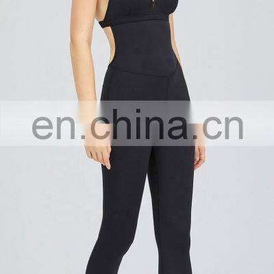 V Neck Backless Sexy Yoga Fitness Jumpsuit TikTok One Piece Quick Dry Sports Wear photo-2