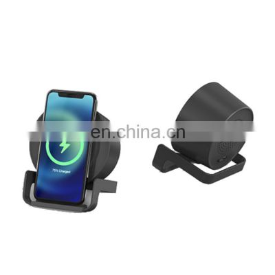 Multifunction 3 In 1 Wireless Charging Phone Stand Speaker With Night Light